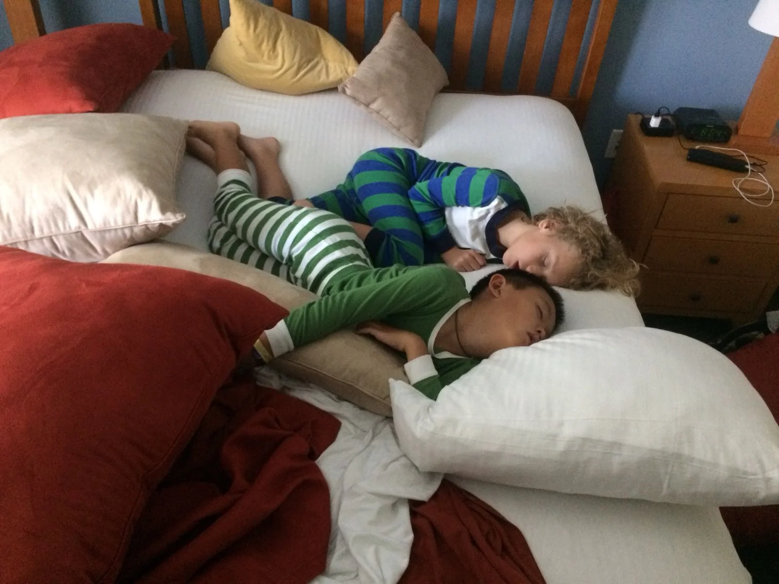 The kids loved sleepovers! Our kids slept in different rooms every day!