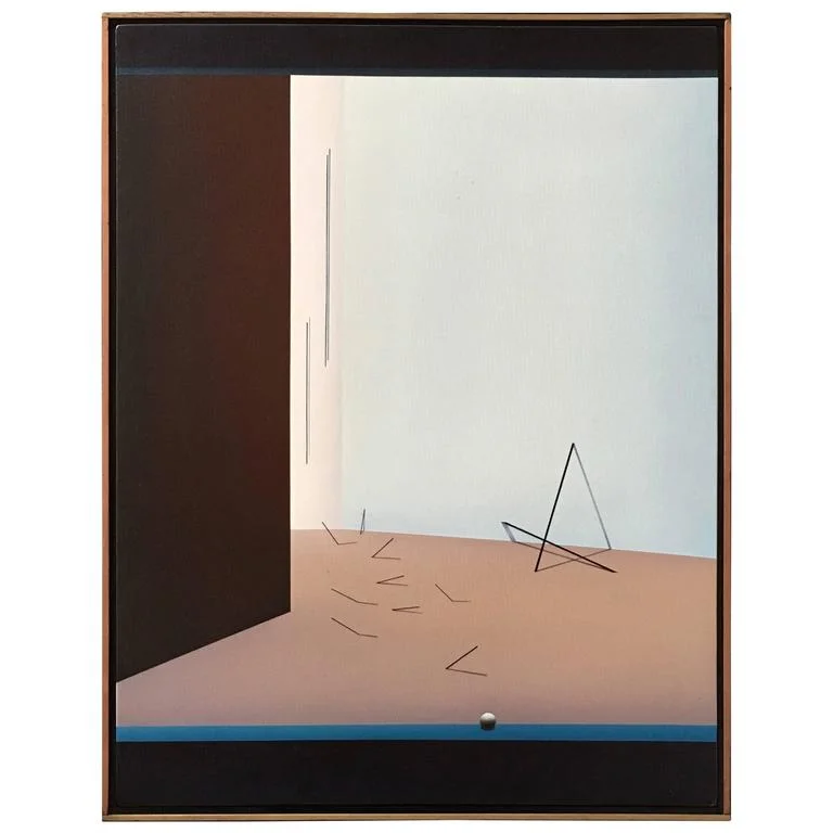 20th Century Acrylic on Canvas Painting