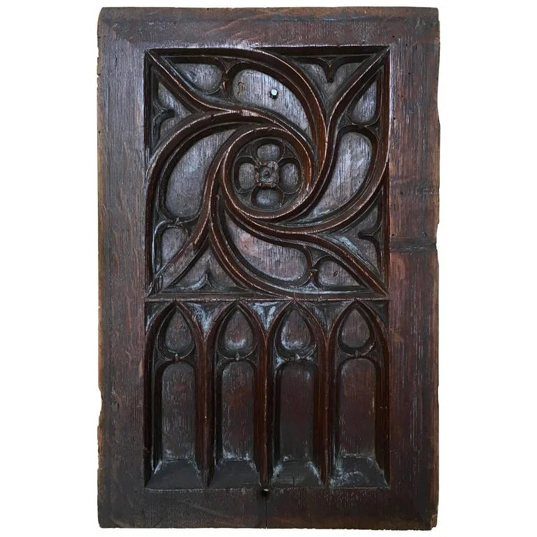 19th Century Gothic Revival Decorative Panel