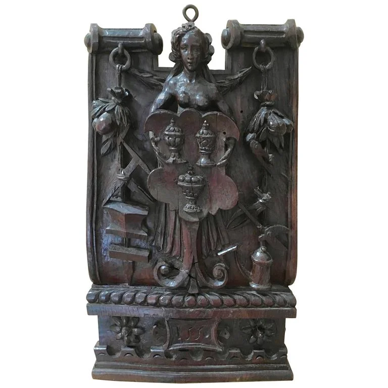 16th Century Hand-Carved Panel from France