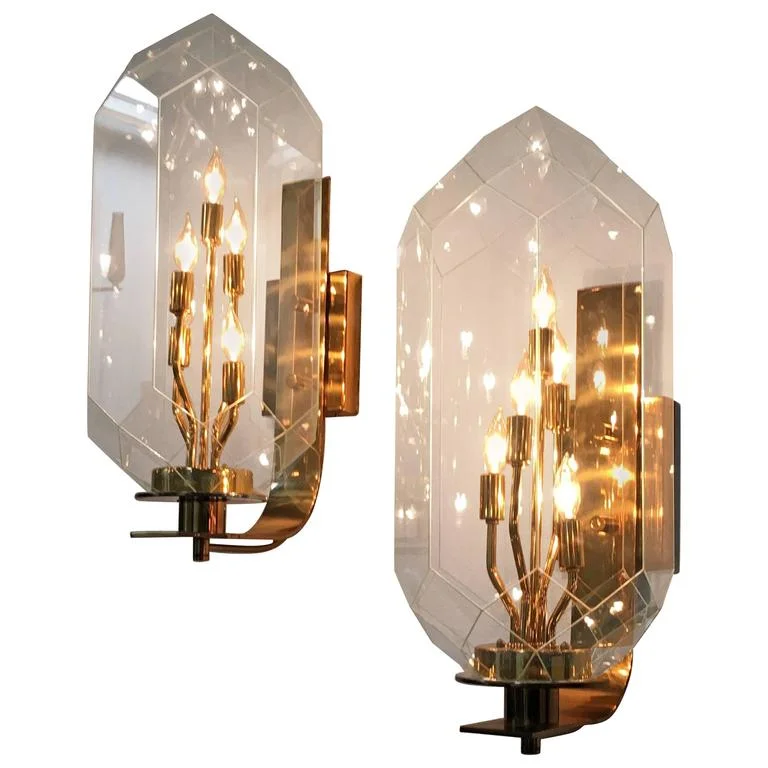 Custom Sconces from the Petroleum Club, Houston, 1963