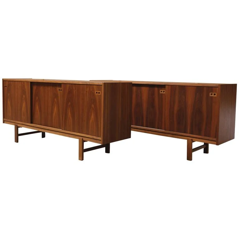 Danish Modern Three-Door Credenza