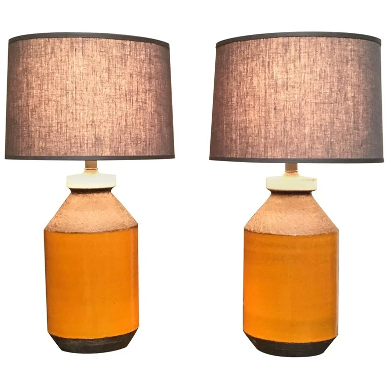 Pair of Bitossi Lamps, Italy, circa 1960s