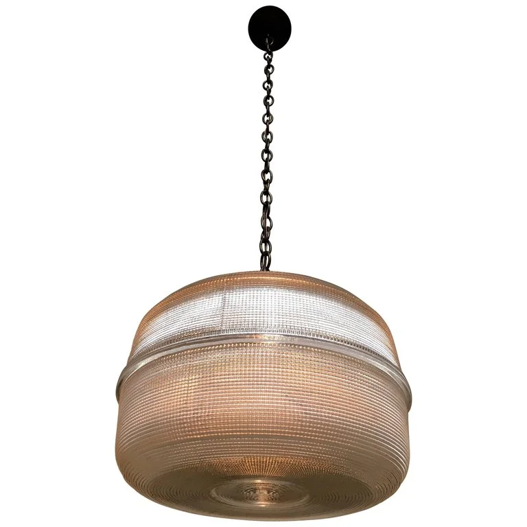 Large Holophane Pendant