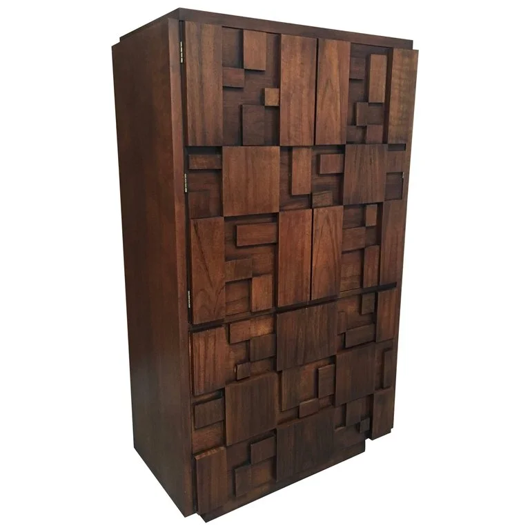 Brutalist Patchwork Tall Chest by Lane