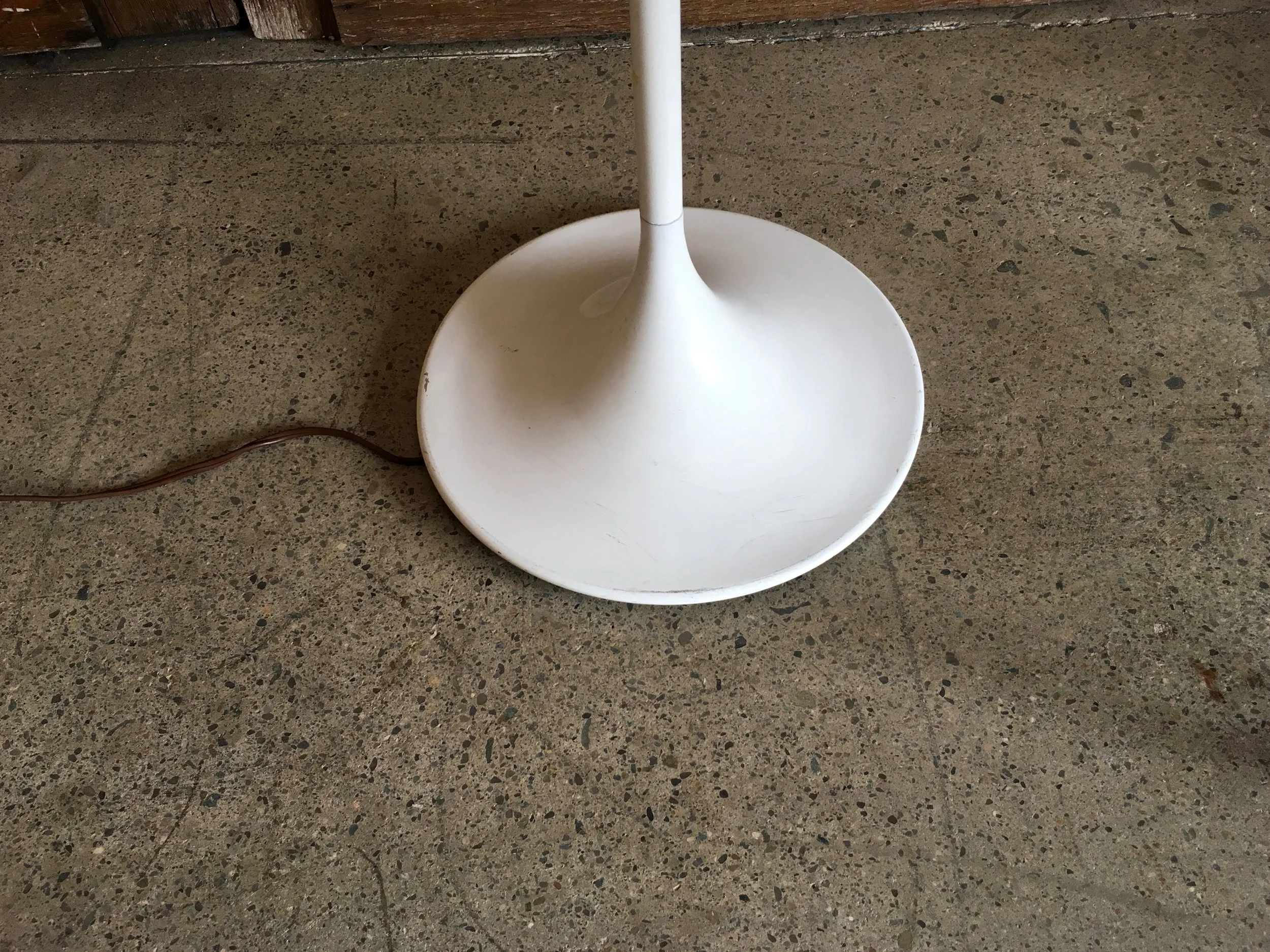 white globe floor lamp
