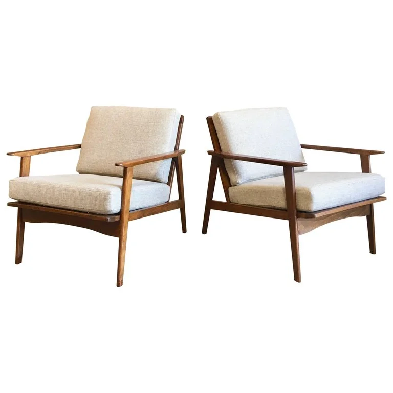 Pair of Mid-Century Lounge Chairs