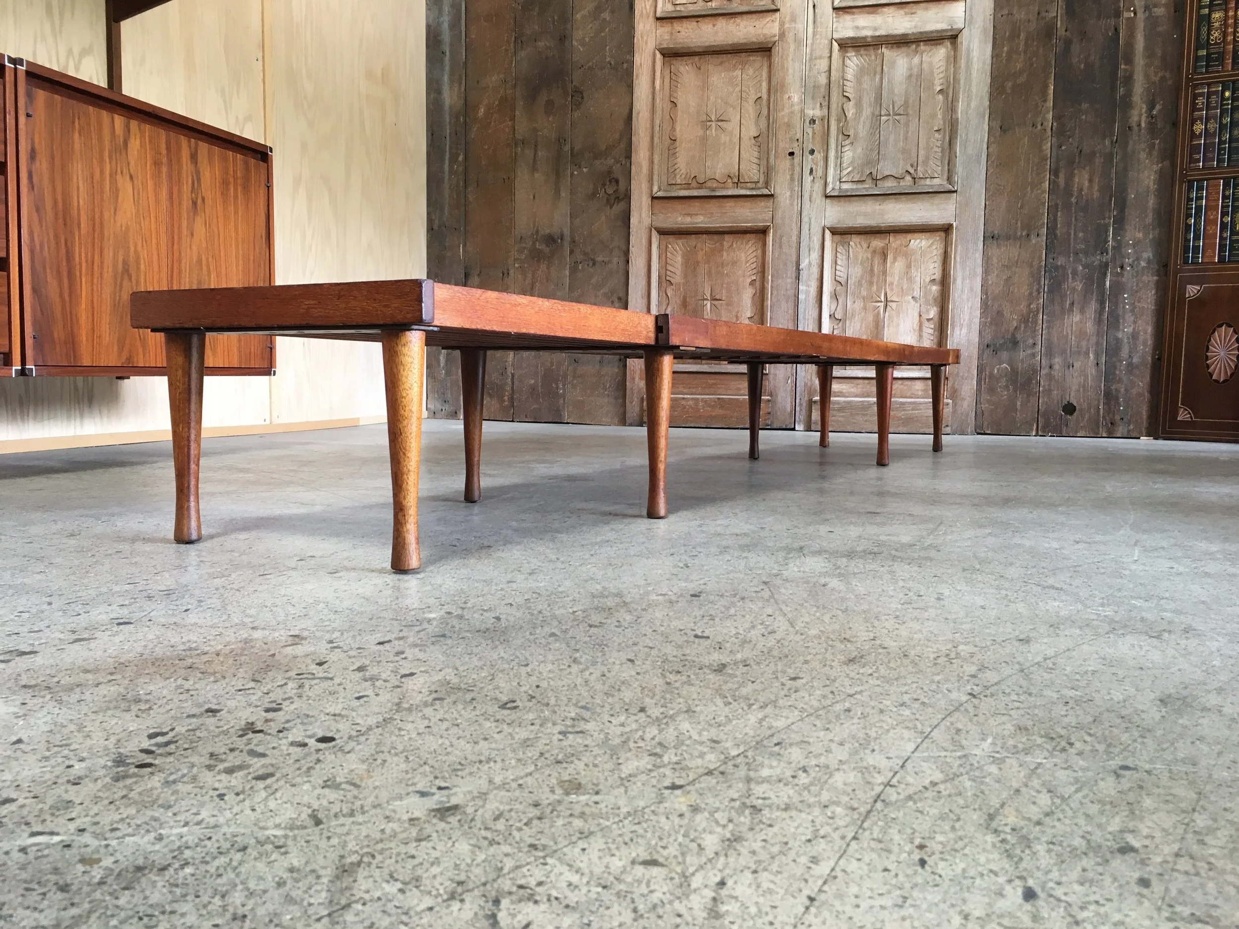 Brown-Saltman Mid-Century Modern Expandable Slat Bench — Kubisak Modern ...