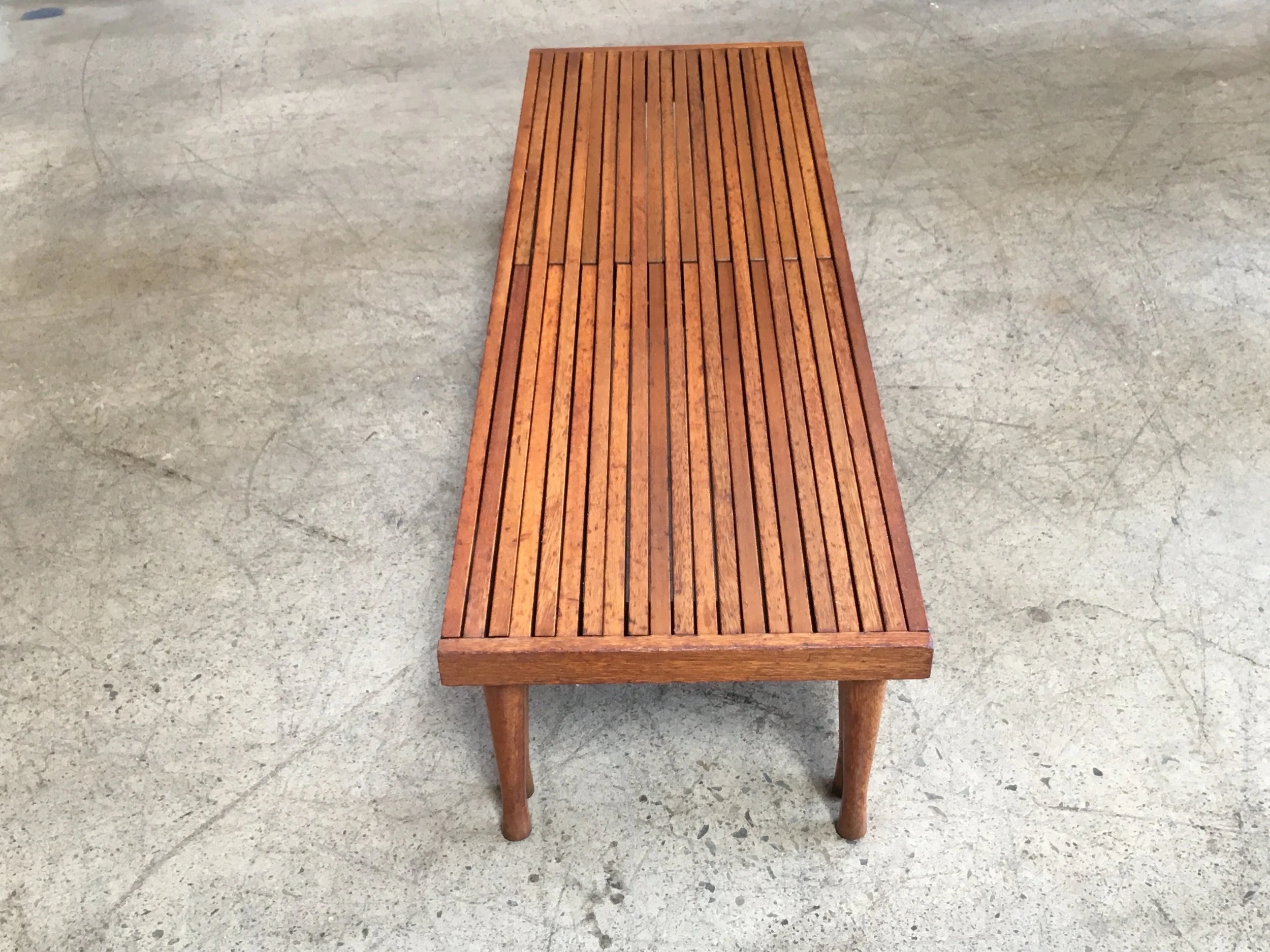 Brown-Saltman Mid-Century Modern Expandable Slat Bench — Kubisak Modern ...