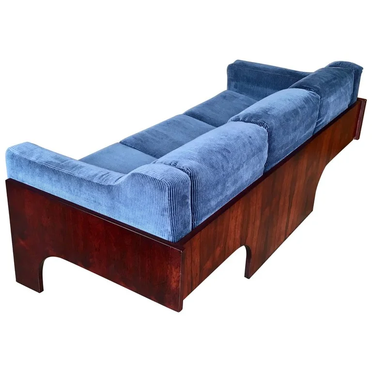 Claudio Salocchi for Sormani Rosewood Sofa