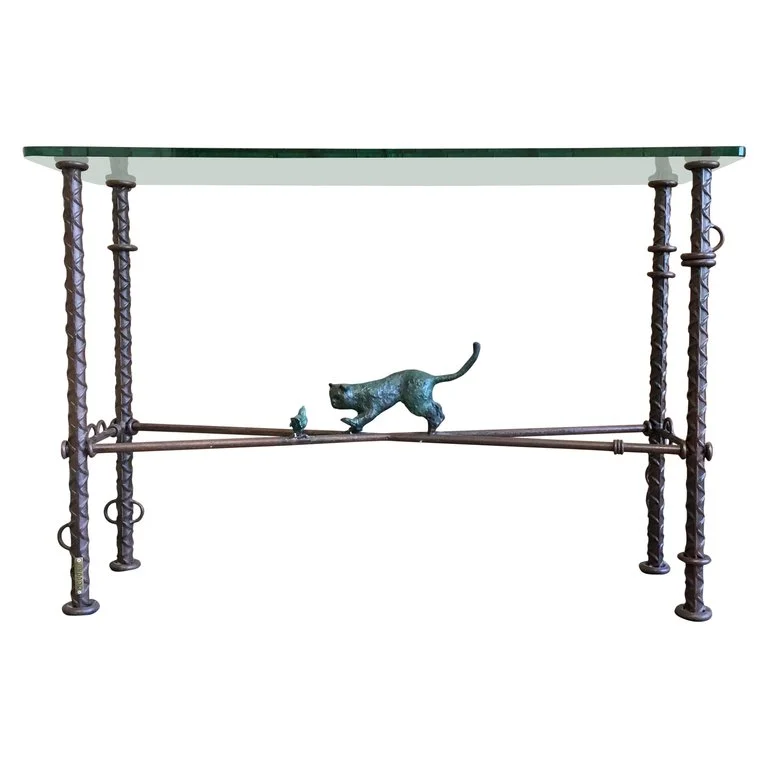Ilana Goor Iron and Bronze Console