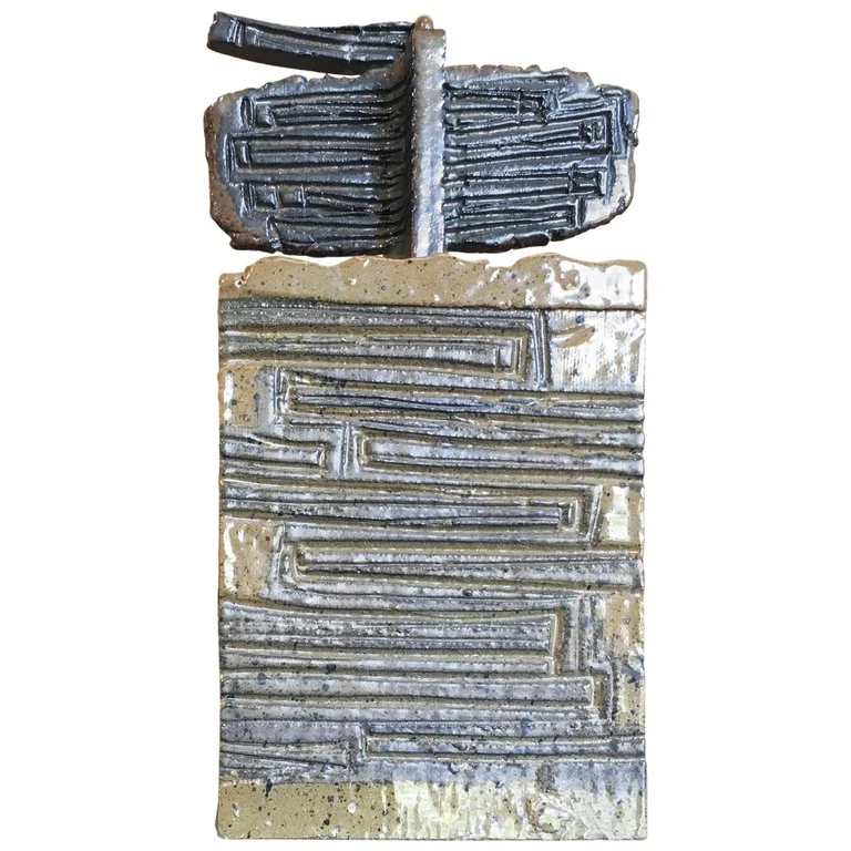 Ceramic Vessel with Lid Signed Grossman 77