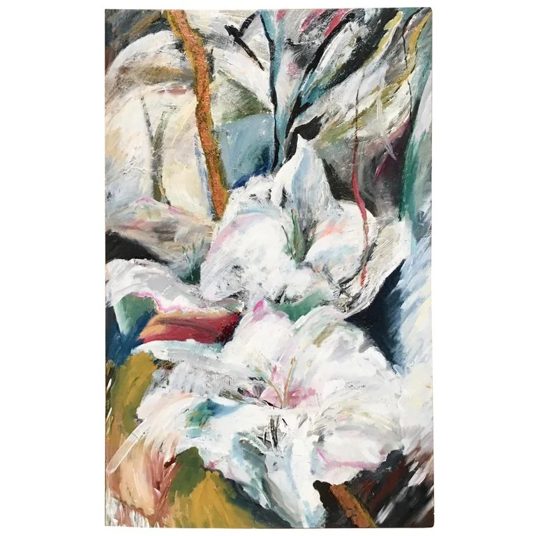 Floral Oil on Canvas Titled Blossom