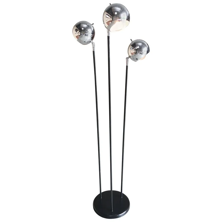 Chrome Globe Floor Lamp by Raymor
