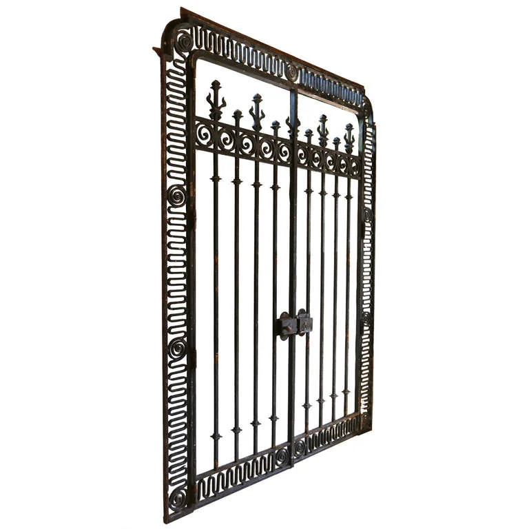 Monumental French Wrought Iron Gates