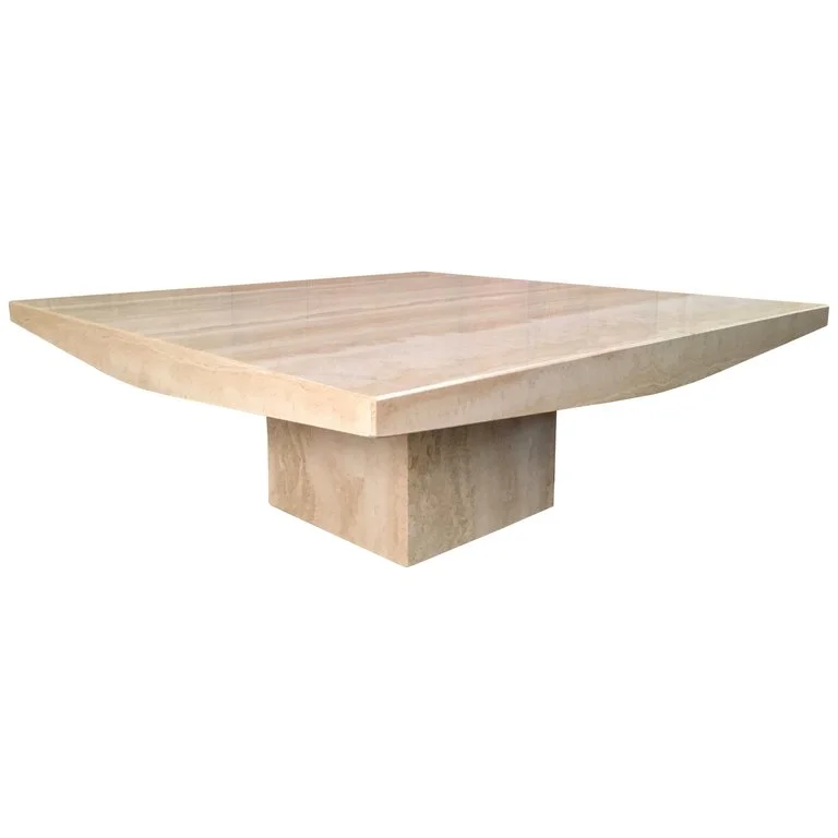 Large Travertine Coffee Table
