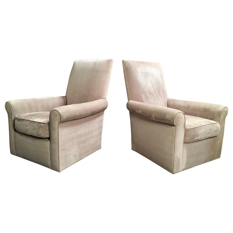 Donghia "St. James" Swivel Lounge chairs