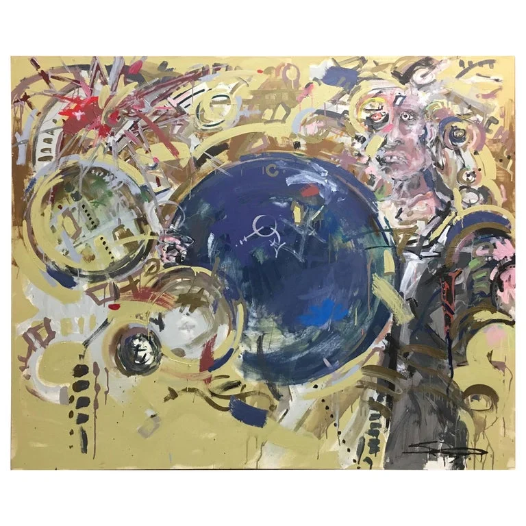 Oversized Contemporary Abstract Painting on Canvas