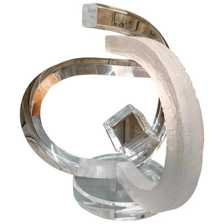 Vintage Lucite Sculpture in the Style of Van Teal