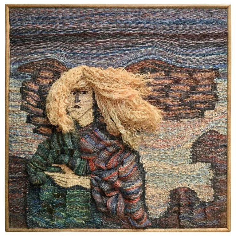 Oversized Fiber Art of Dyed Hemp by Karlo Djurovich