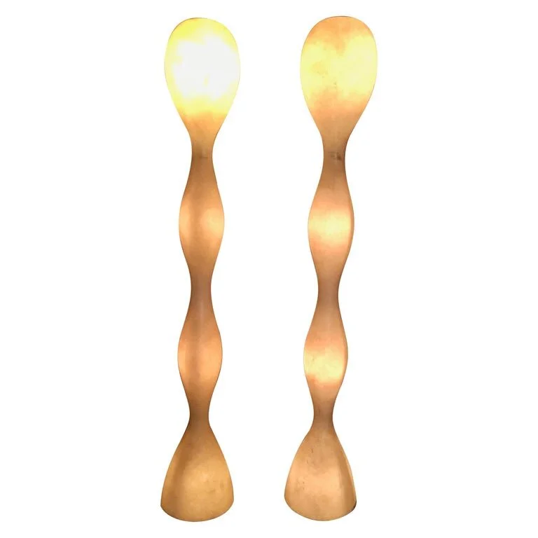 Pair of Yoga Floor Lamps by Guglielmo Berchicci