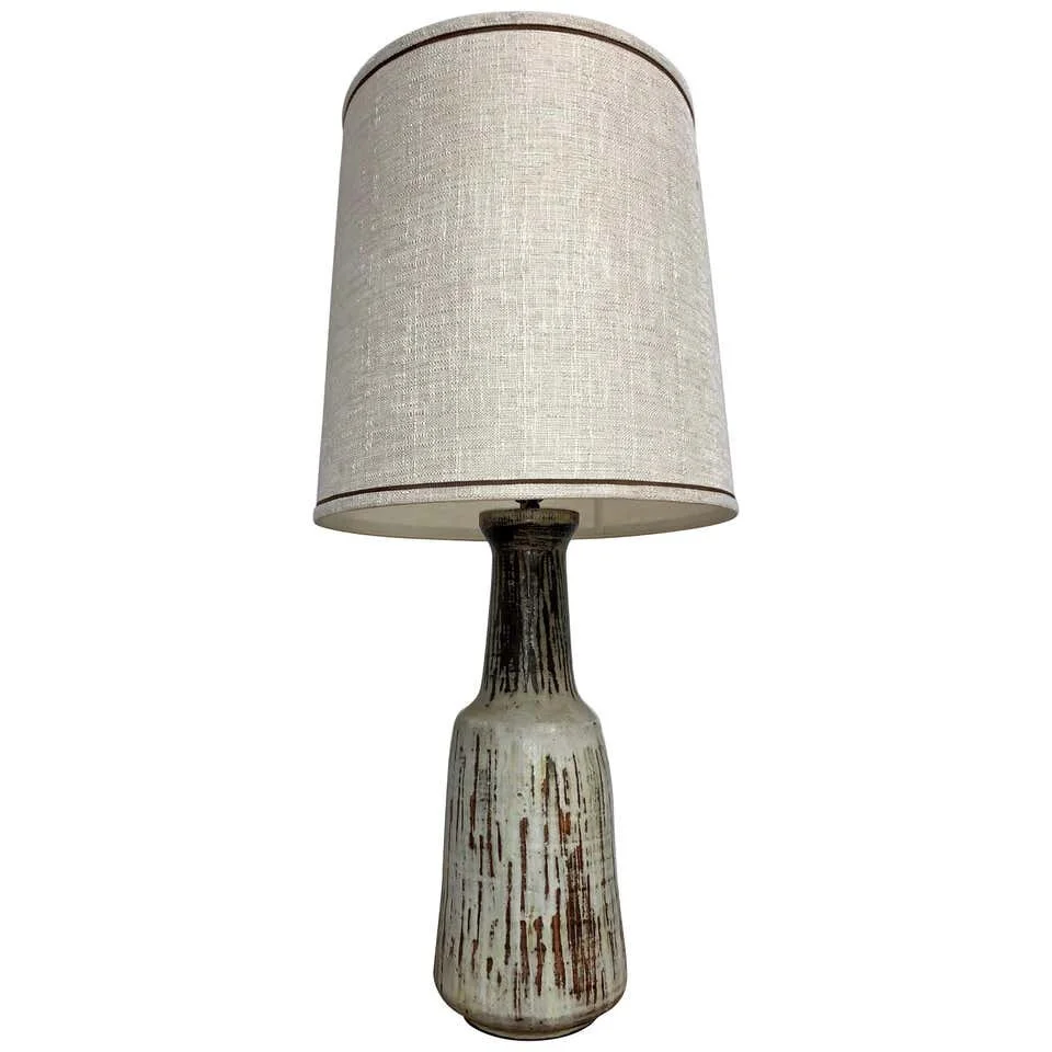 Vintage Stoneware Lamp by Curlew of Otley