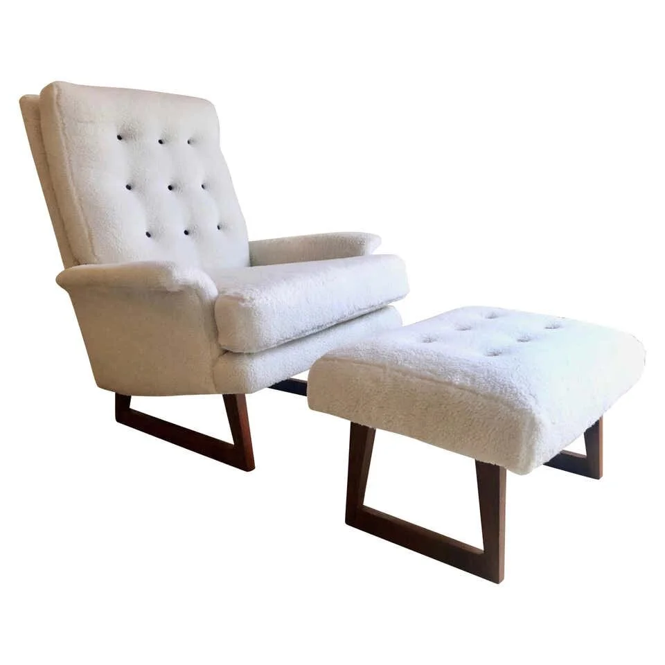 Milo Baughman Lounge Chair and Ottoman