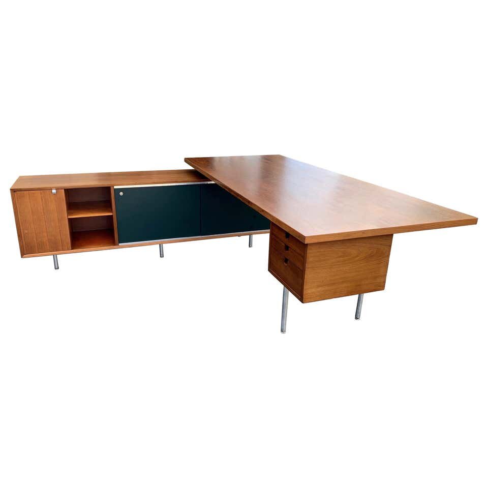 George Nelson for Herman Miller Executive Desk with Credenza