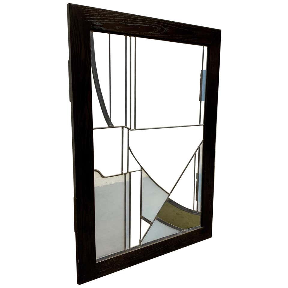 Abstract Leaded Glass Window