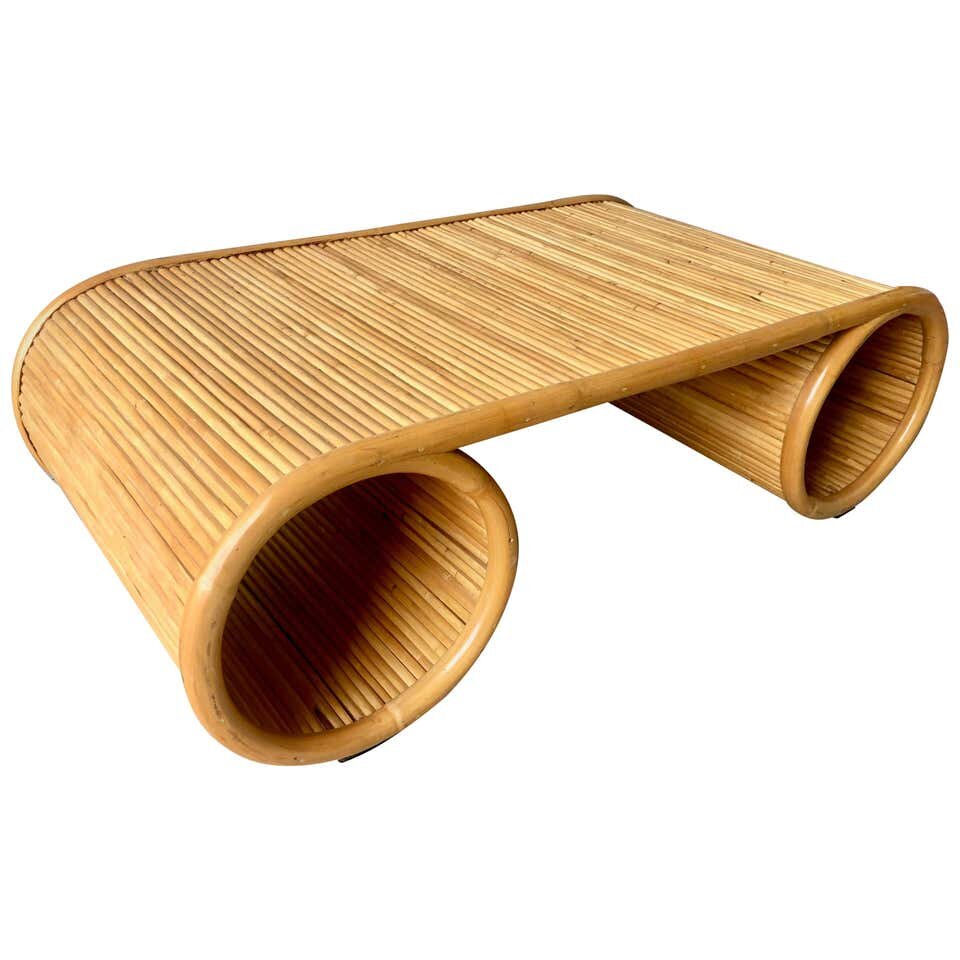 Pencil Reed Bamboo Coffee Table