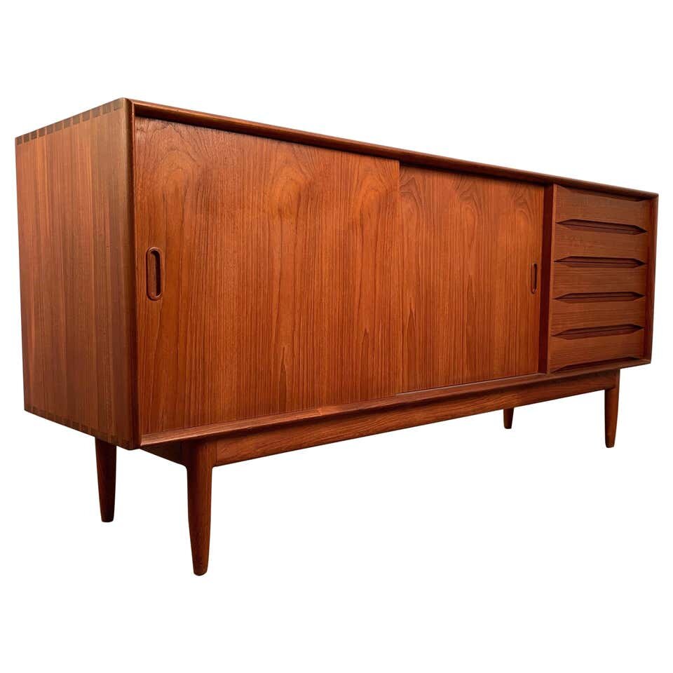 Solid Teak Credenza by Johannes Aasbjerg
