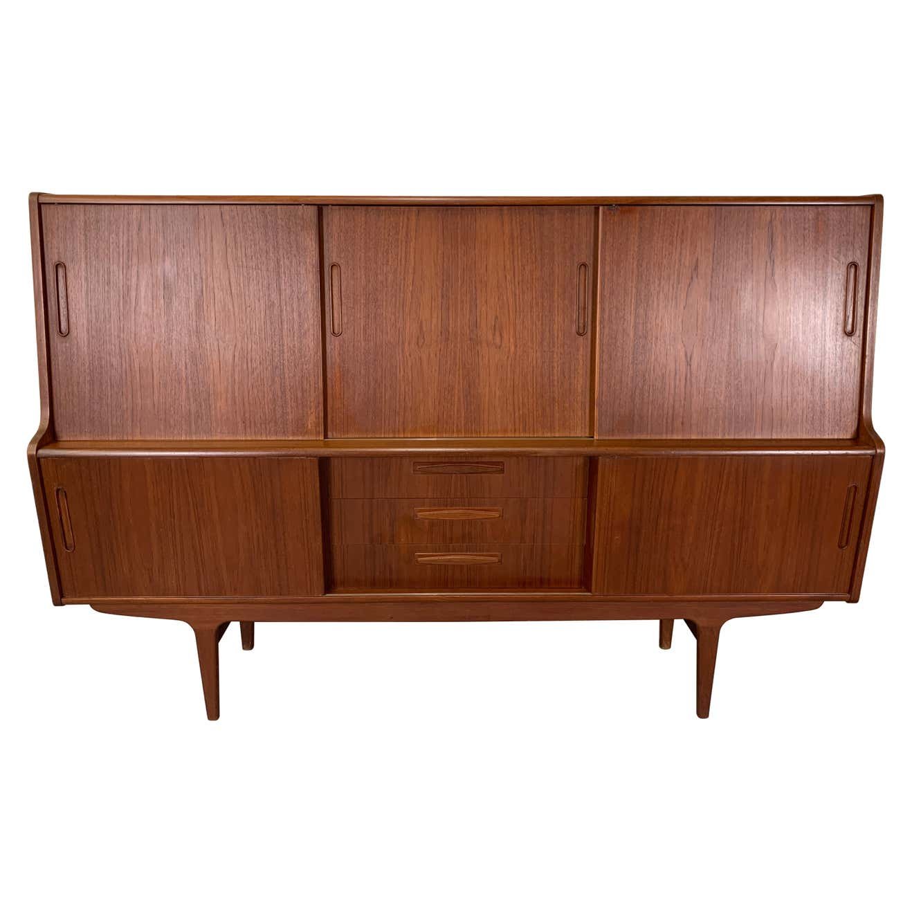 Danish Modern Teak High Board