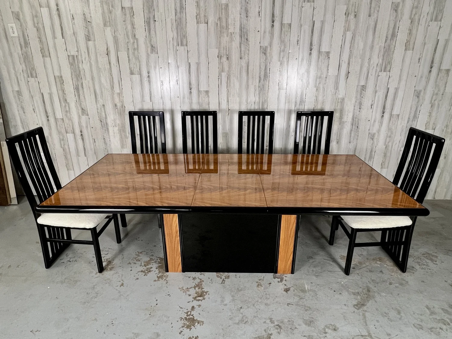 Italian Mahogany & Lacquer Dining Table — Kubisak Modern Design