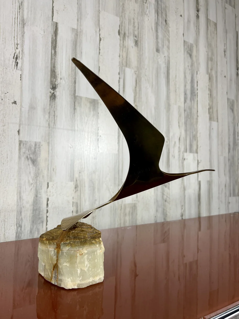 C. JERE カーティス・ジェレ Bird in flight スカルプチャー Curtis Jere 1972 Iconic Birds in Flight Wall Sculpture – KLM