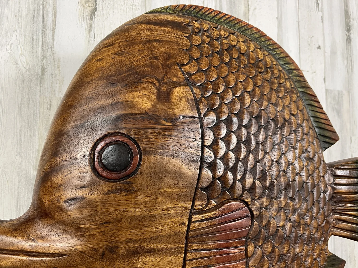 Vintage Solid Wood Hand -Carved Koi Fish — Kubisak Modern Design