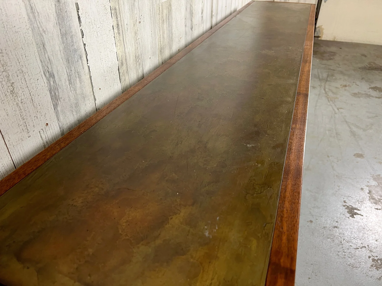 Acid Etched Copper Top Console by Harry Lunstead — Kubisak Modern