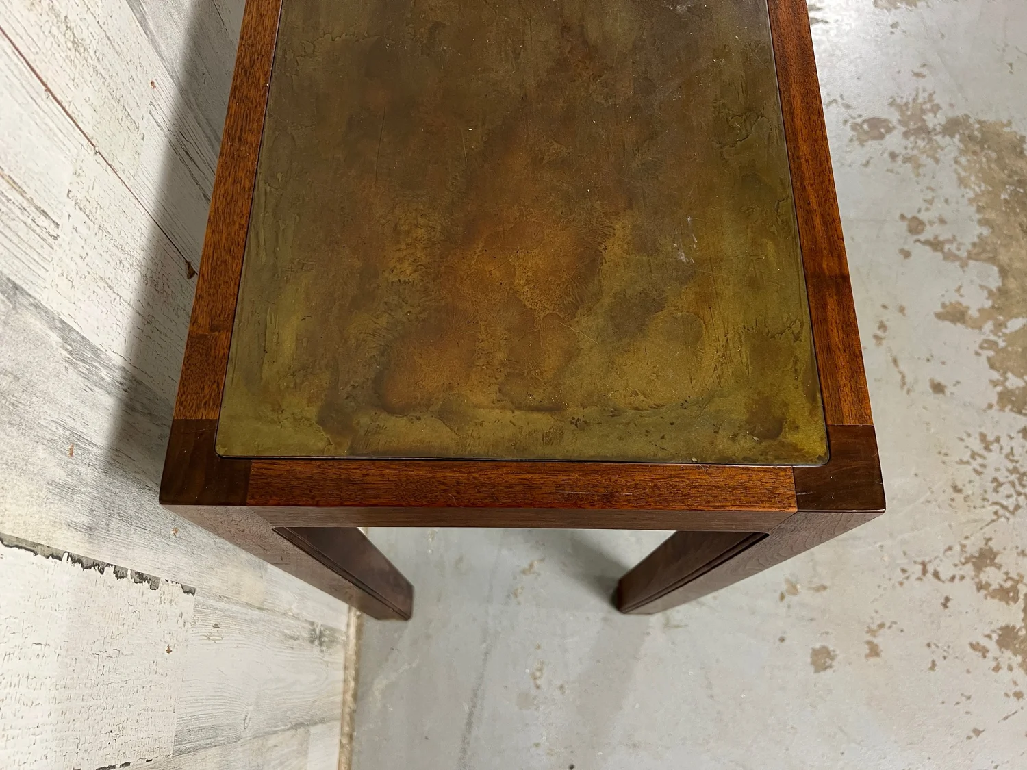 Acid Etched Copper Top Console by Harry Lunstead — Kubisak Modern