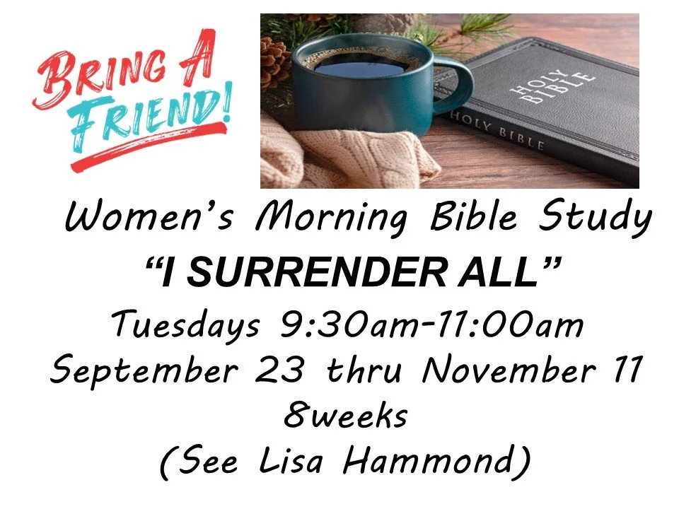 NEW BIBLE STUDY STARTS 23 SEPTEMBER 2025