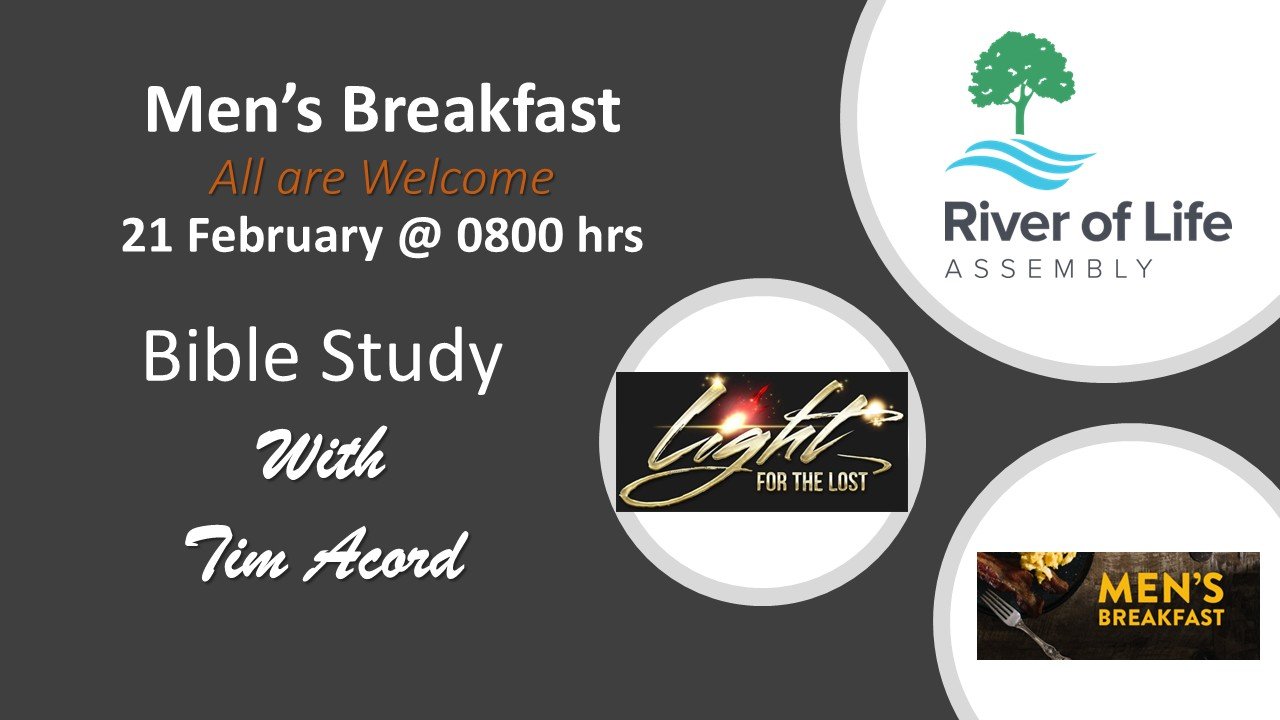 Upcoming Men's Bible Study