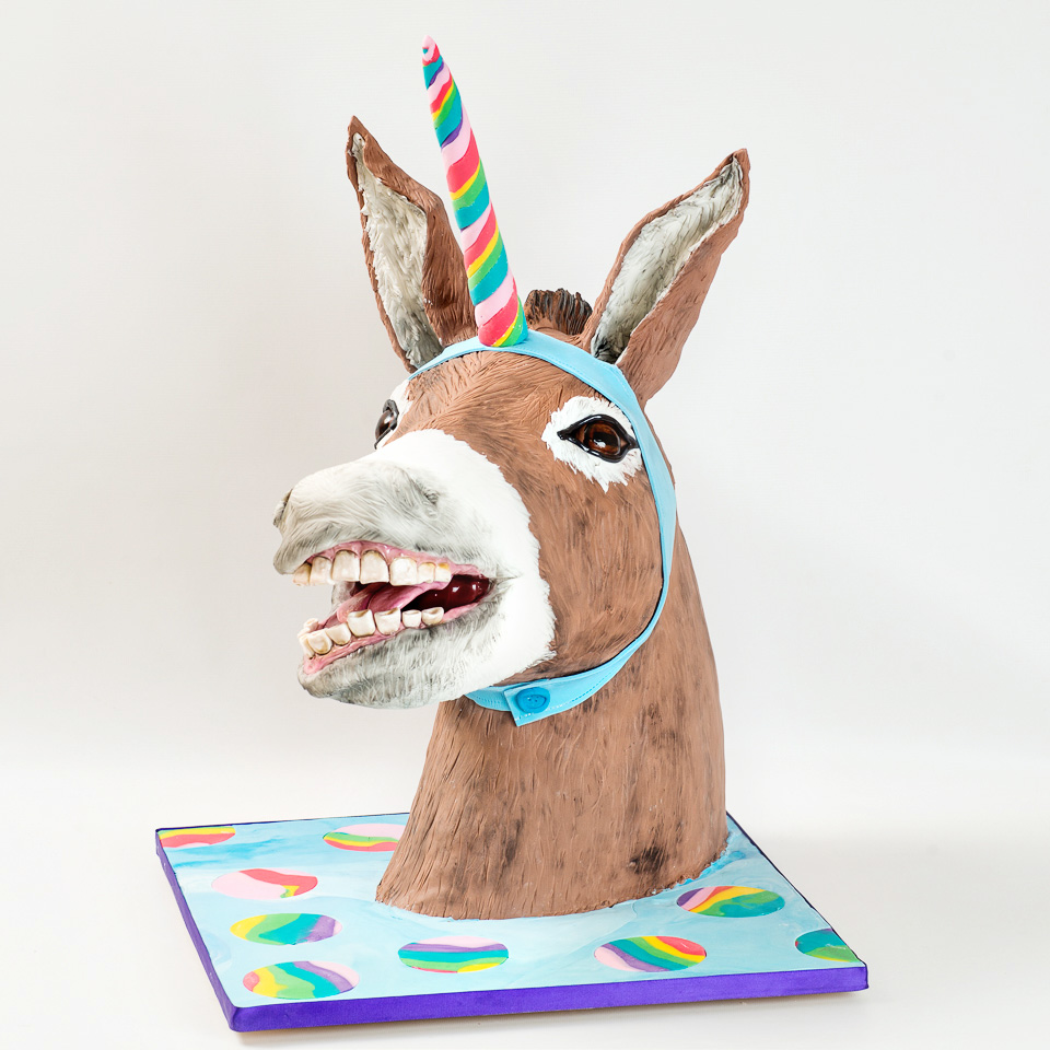 Donkey Unicorn cake