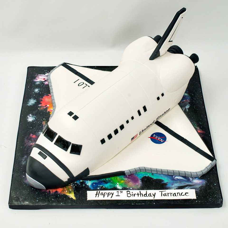 NASA Spaceship Birthday Cake
