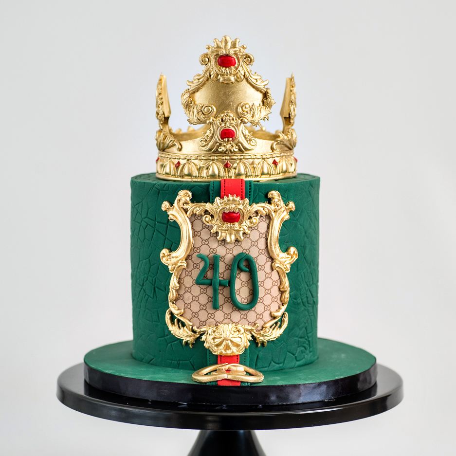 Gucci 40th Birthday cake