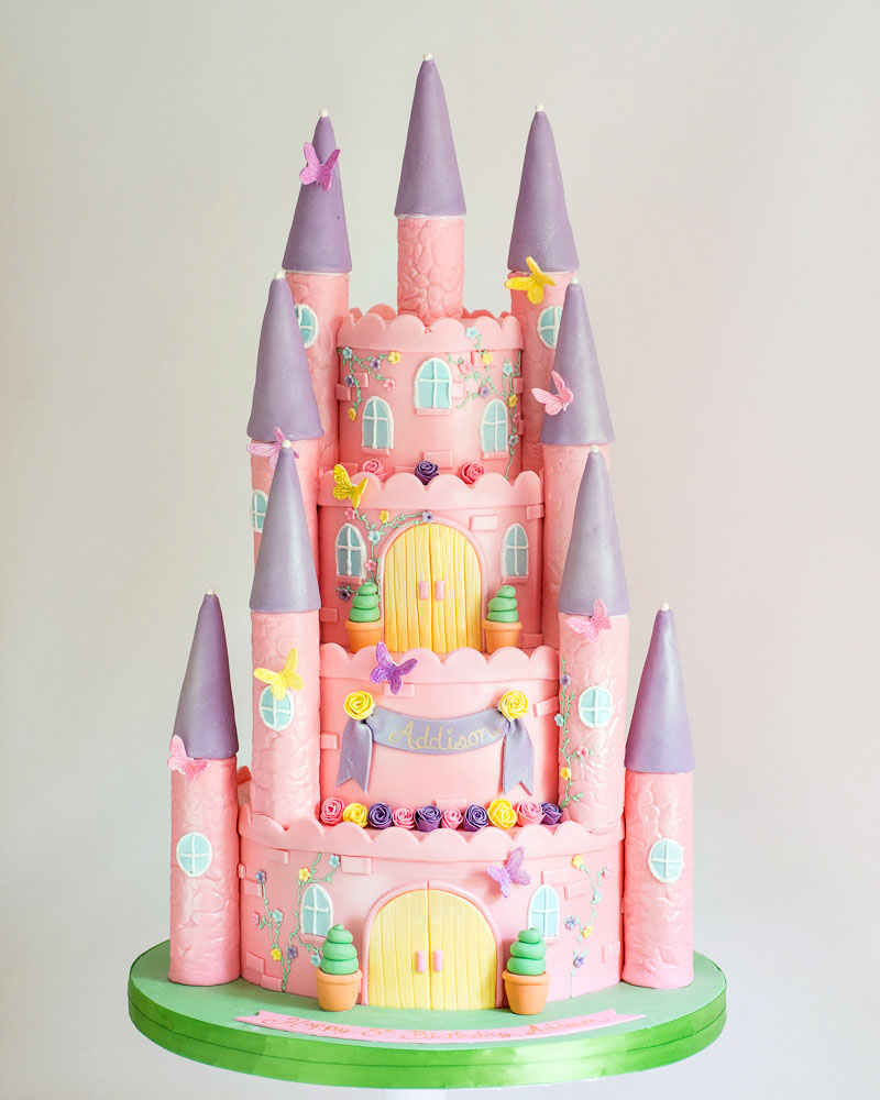 Princess Castle birthday cake