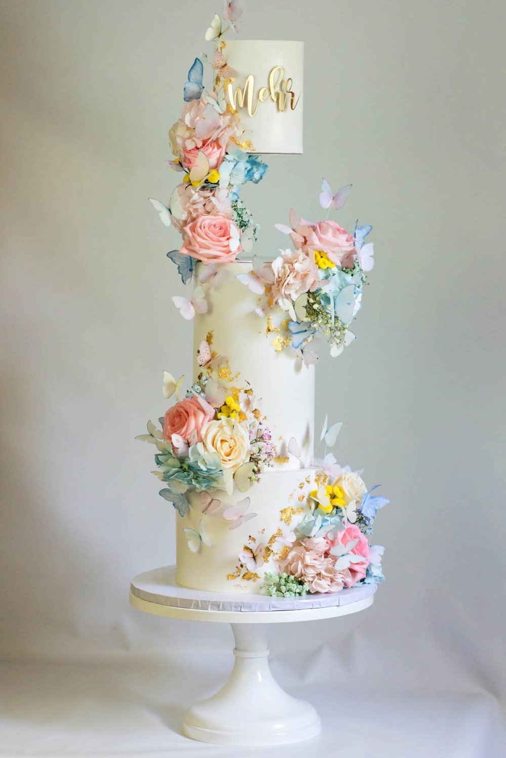Pastel Butterfly Cake