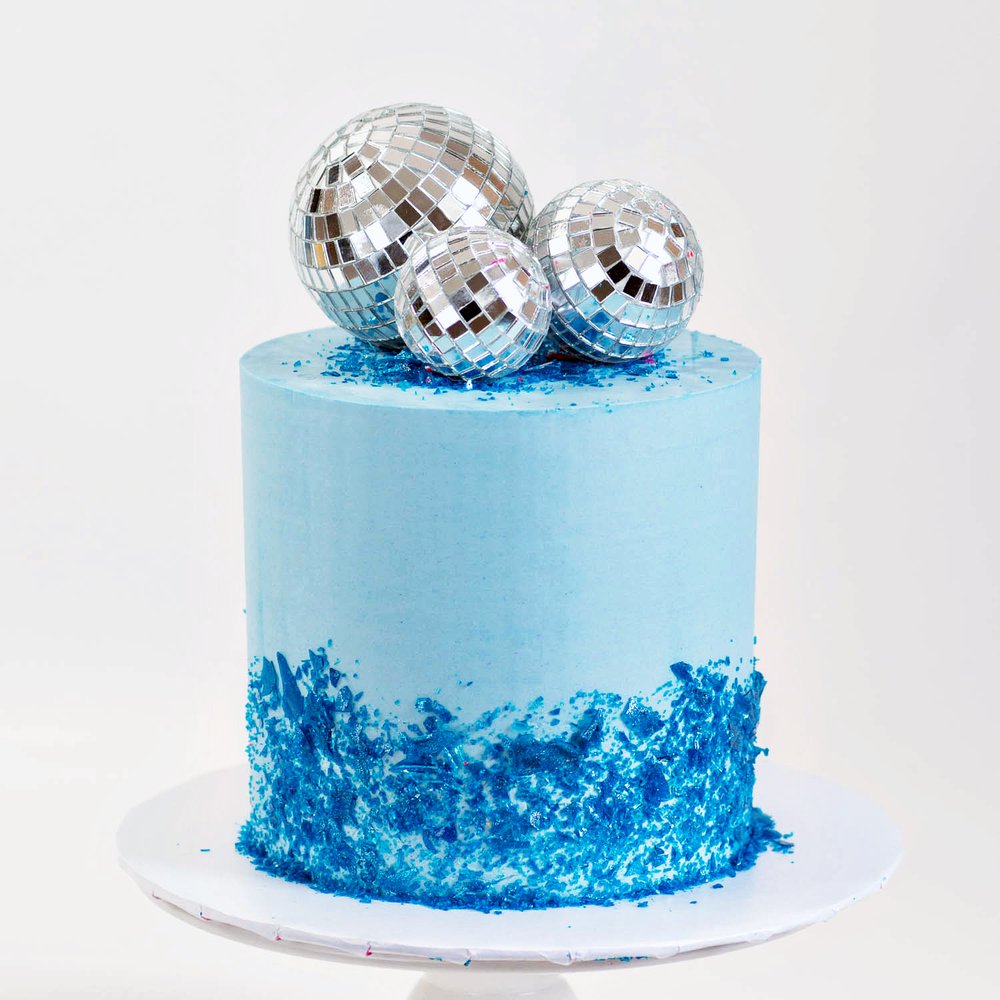 Disco Ball Cake — Blue Lace Cakes