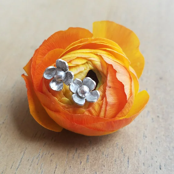 tiny bud studs - $20