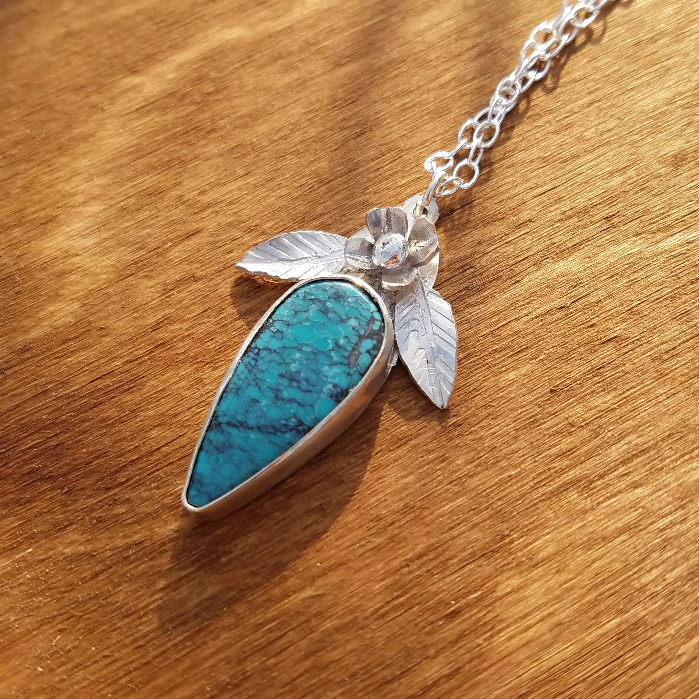 Turquoise Dagger Bloom Necklace
