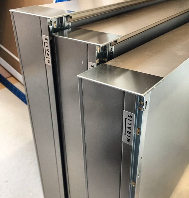 It's delivery day at my #projectwellesley .  The clients are going to love these #stainless #drawers from @cuisinesmiralis .  @binnsdesign  #modernkitchen #cooldesign #cantwait #awesome