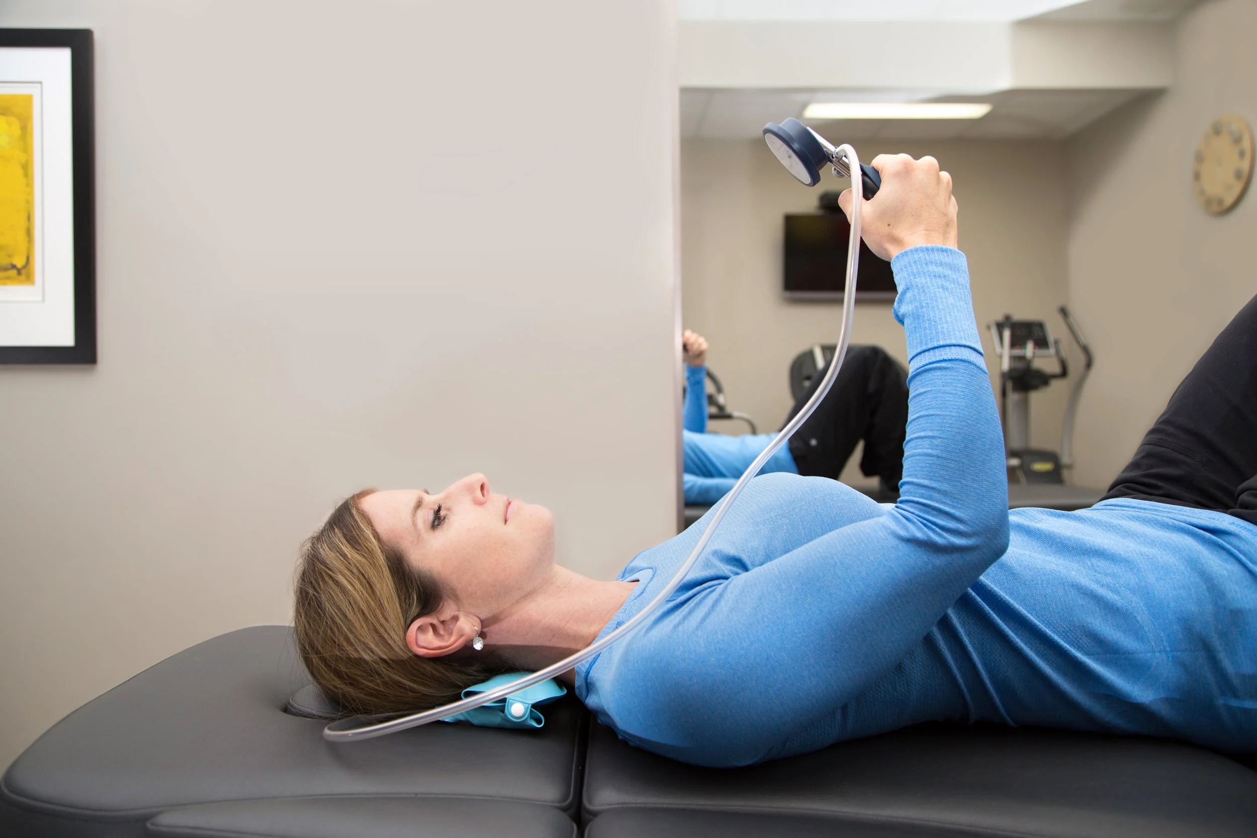 The pressure biofeedback unit can be great at assisting with strengthening the anterior neck muscles when in clinic!