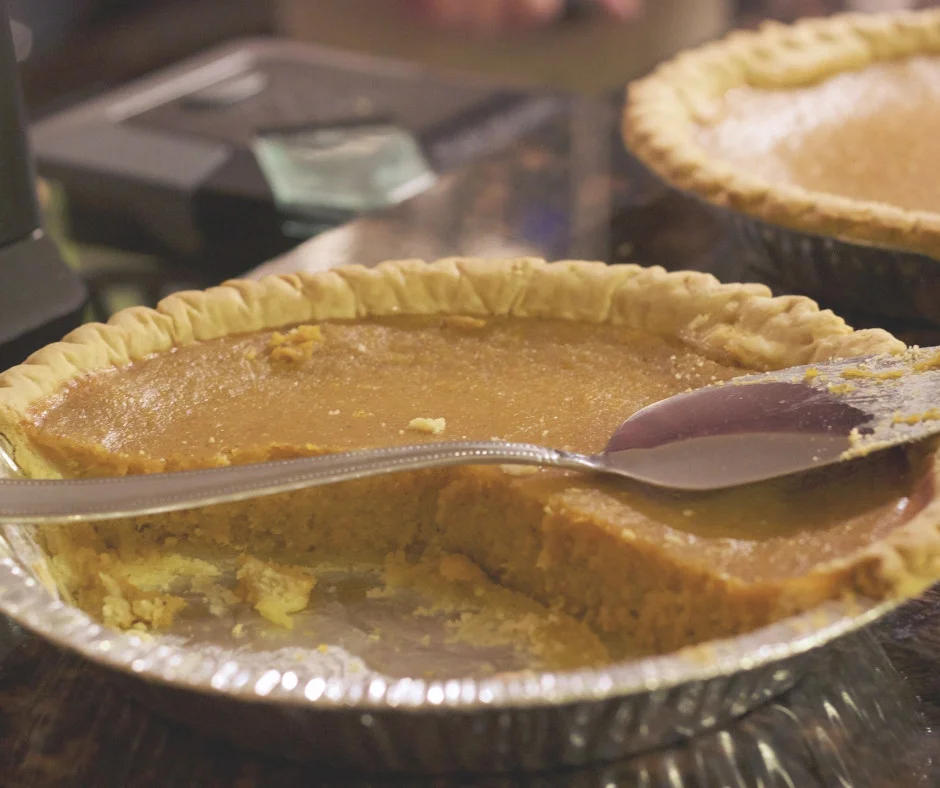 Ingredients : 1 sugar pumpkin; 1 pie crust of choice; 2 eggs(I prefer vital farms brand); I cup packed light brown sugar; 1 tablespoon flour of choice(could substitute non wheat flour here); 16 ounces of coconut cream; 2 tsp cinnamon; 1 tsp ginger; 1/4 tsp nutmeg; 1/4 tsp ground cloves; 1/4 tsp cardamon Directions : Cut pumpkin in half, remove seeds, place face down on plate and microwave for 10 minutes. Scrape pumpkin flesh out and mash or puree with an immersion blender or blender. Preheat oven to 450 degrees In large bowl slightly beat eggs, add brown sugar, flour, salt and the pumpkin puree, spices, and the coconut cream and stir well. Pour mixture in the pie shell. Bake 10 minutes at 450 degrees. Then reduce temperature to 350 degrees and cook an additional 40-50 minutes until toothpick inserted in middle comes clean. Cool and refrigerate overnight. 